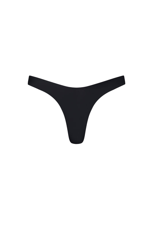 Malibu High Cut Bikini Bottom – Black