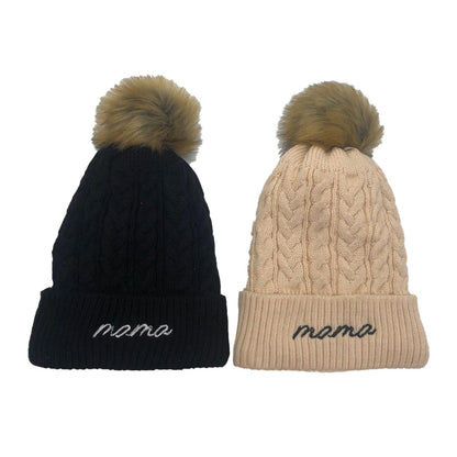 Mama Knitted Beanie Hat - Perfect Gift for Moms-to-be