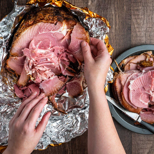 Maple-Glazed Spiral-Sliced Ham – Heritage Pork, Fully Cooked | 8–10 lbs