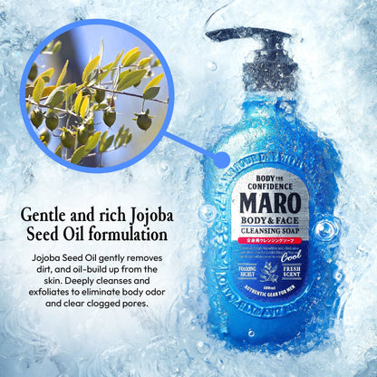 MARO Body and Face Cleansing Soap Cool 2 Pack