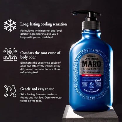 MARO Body and Face Cleansing Soap Cool