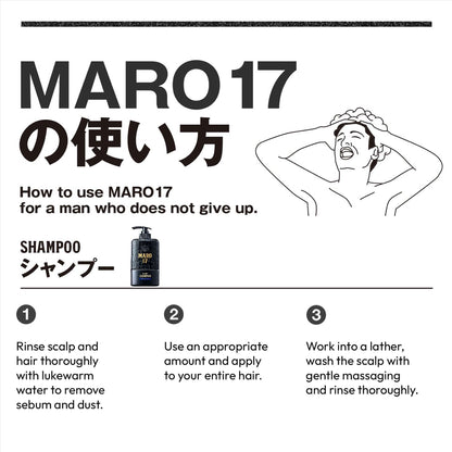 MARO17 Black+ Anti-Aging Shampoo
