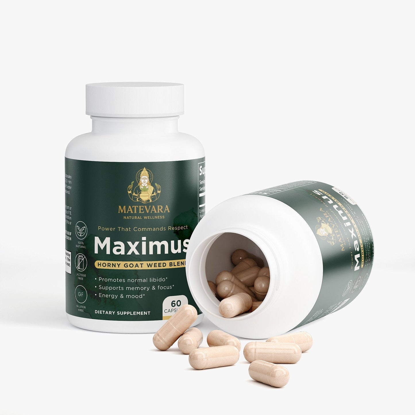 Maximus Horny Goat Weed Blend | Men's Vitality Capsules | 60 Count