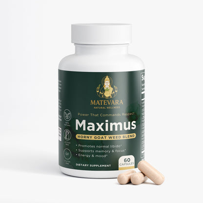 Maximus Horny Goat Weed Blend | Men's Vitality Capsules | 60 Count