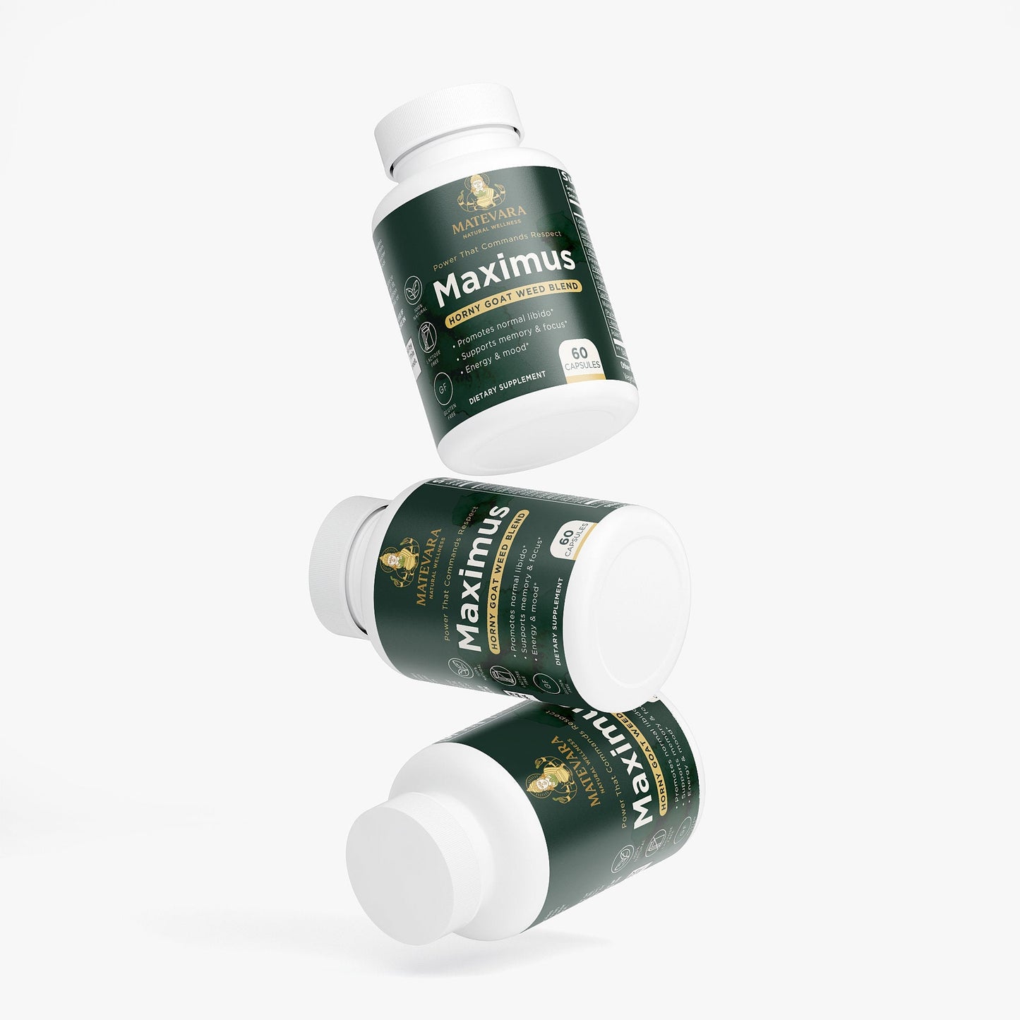Maximus Horny Goat Weed Blend | Men's Vitality Capsules | 60 Count