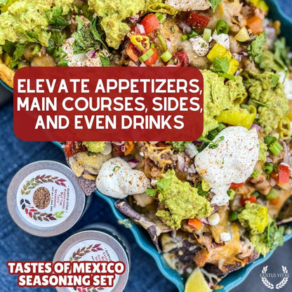 Mexican Seasoning Gift Set - Tastes of Mexico - Artisanal Spice Blends Six Pack