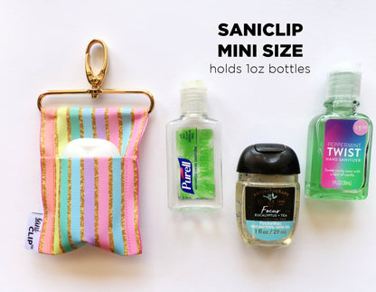 Blue Hydrangeas SaniClip Hand Sanitizer Holder - made to order