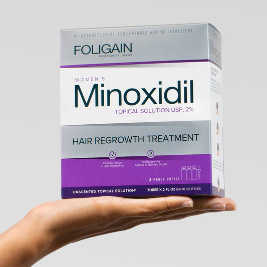 FOLIGAIN® Minoxidil 2% Hair Regrowth Treatment For Women 3 Month Supply