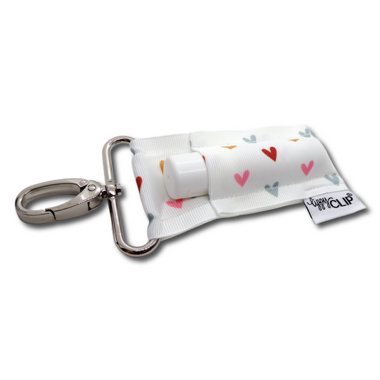 Muted Hearts LippyClip KISS for larger lip balms, essential oil rollers, etc.