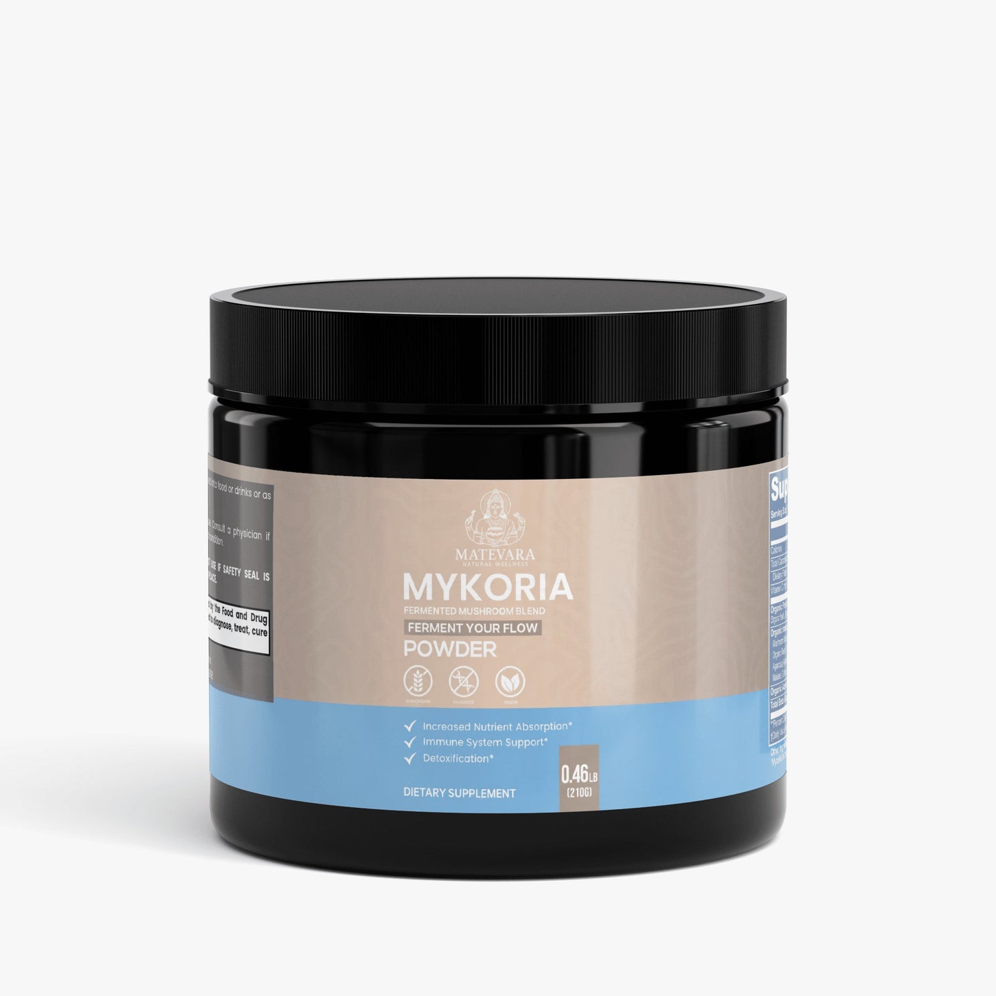 Mykoria Fermented Mushroom Powder | Dietary Supplement | 210g