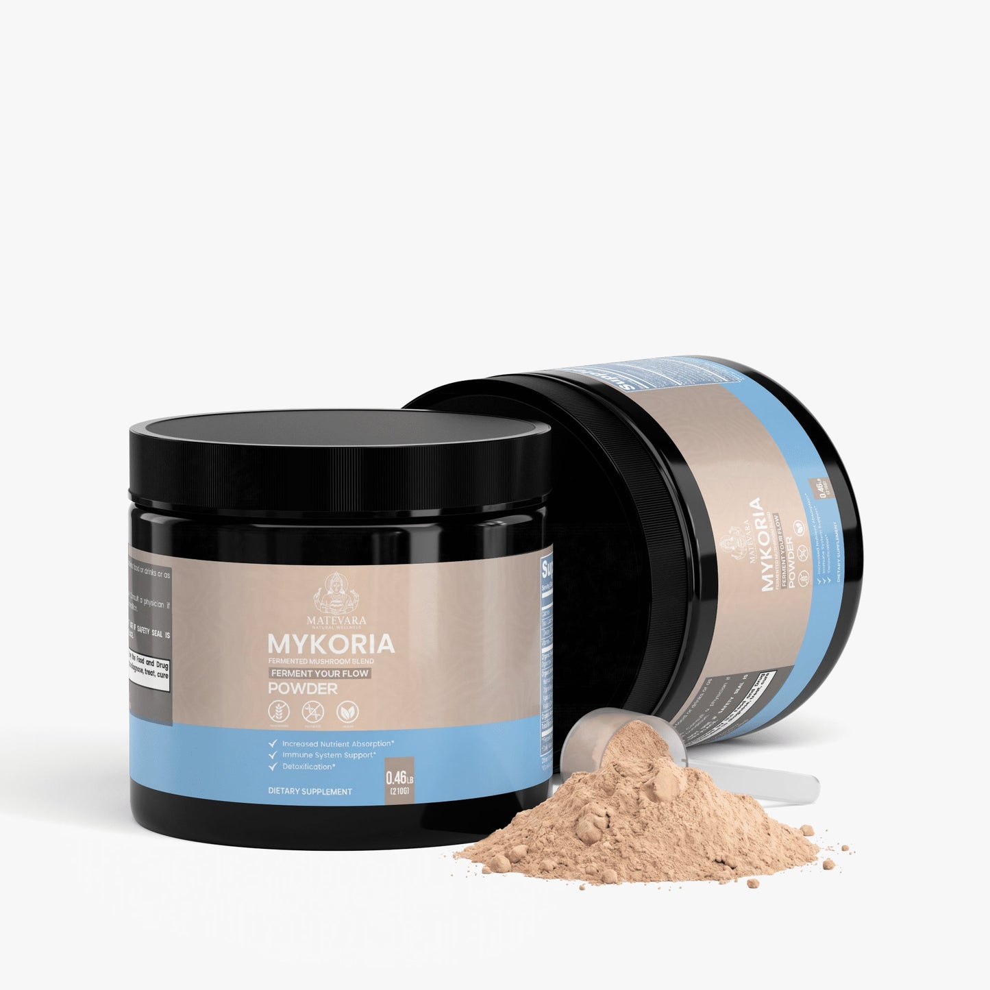 Mykoria Fermented Mushroom Powder | Dietary Supplement | 210g