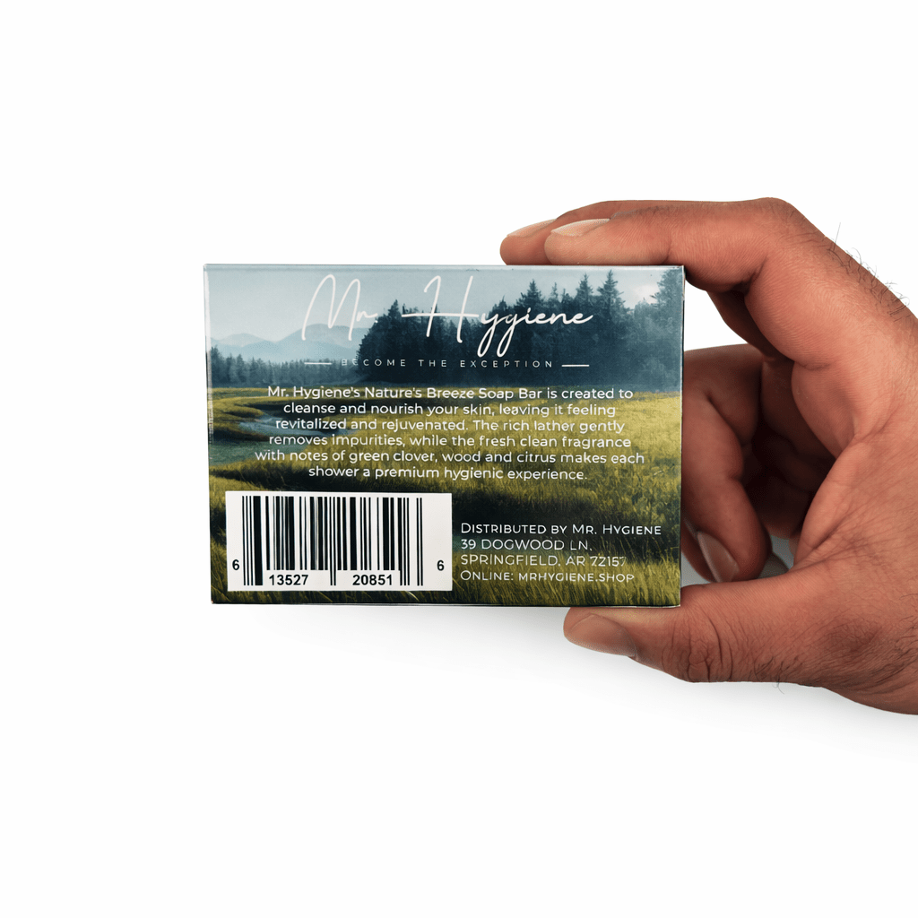 Nature's Breeze Bar Soap – Fresh, Woodsy Scent for Men