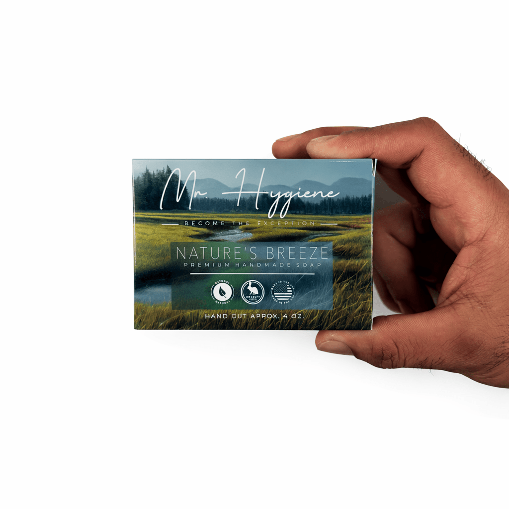 Nature's Breeze Bar Soap – Fresh, Woodsy Scent for Men