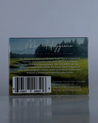Nature's Breeze Bar Soap – Fresh, Woodsy Scent for Men