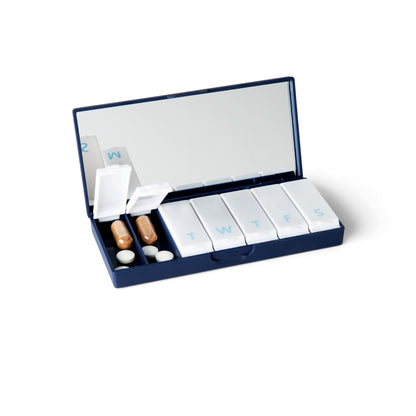 Navy Blue Pill Box