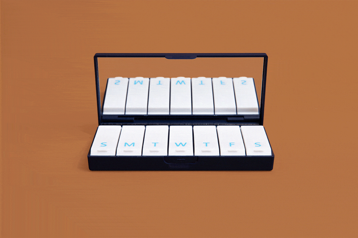 Navy Blue Pill Box