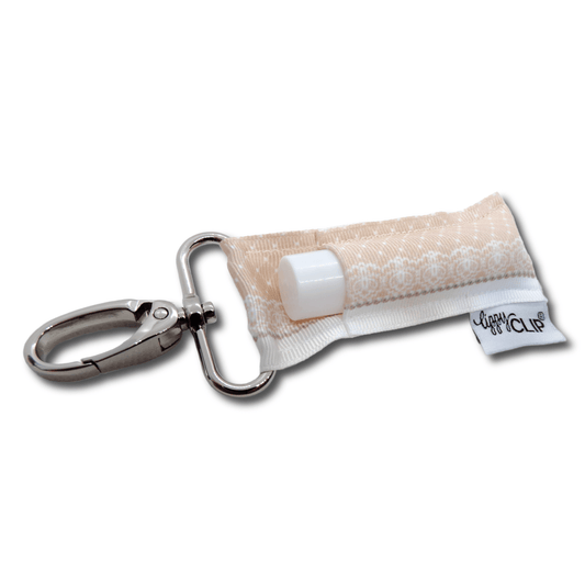 Neutral Lace LippyClip® Lip Balm Holder | Daily Health & Beauty