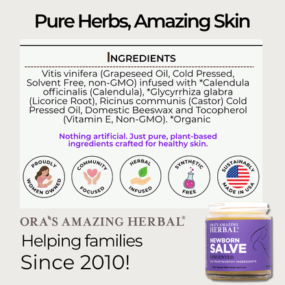 Newborn Salve, Calendula Ointment For Babies