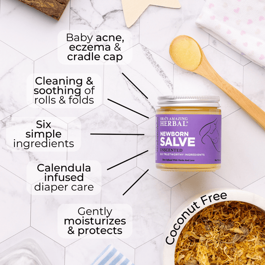 Newborn Salve, Calendula Ointment For Babies