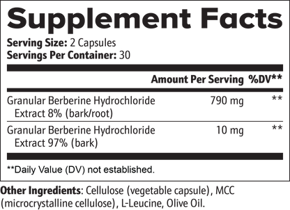 Nexus Berberine HCL Supplement | 60 Count