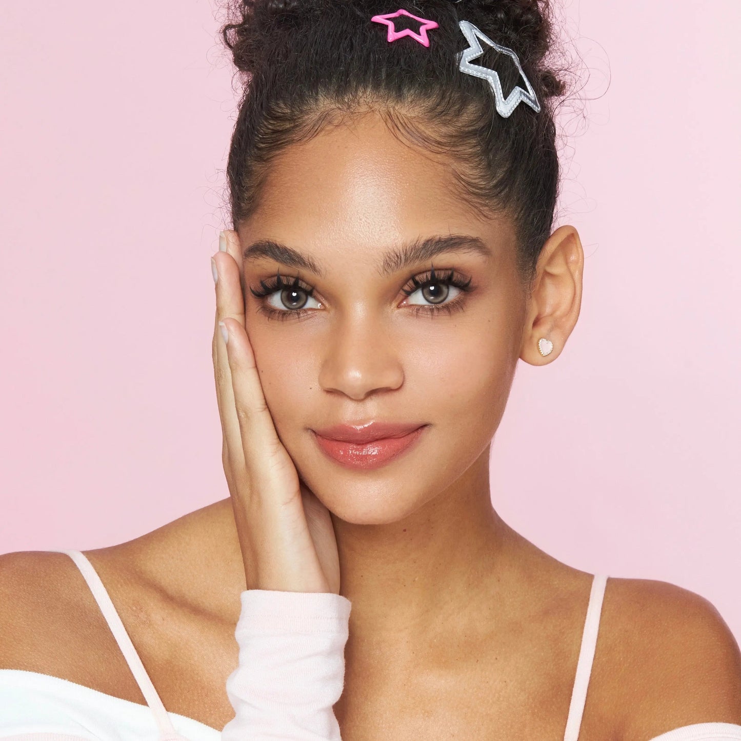 70 pestañas con forma de orejas de conejo