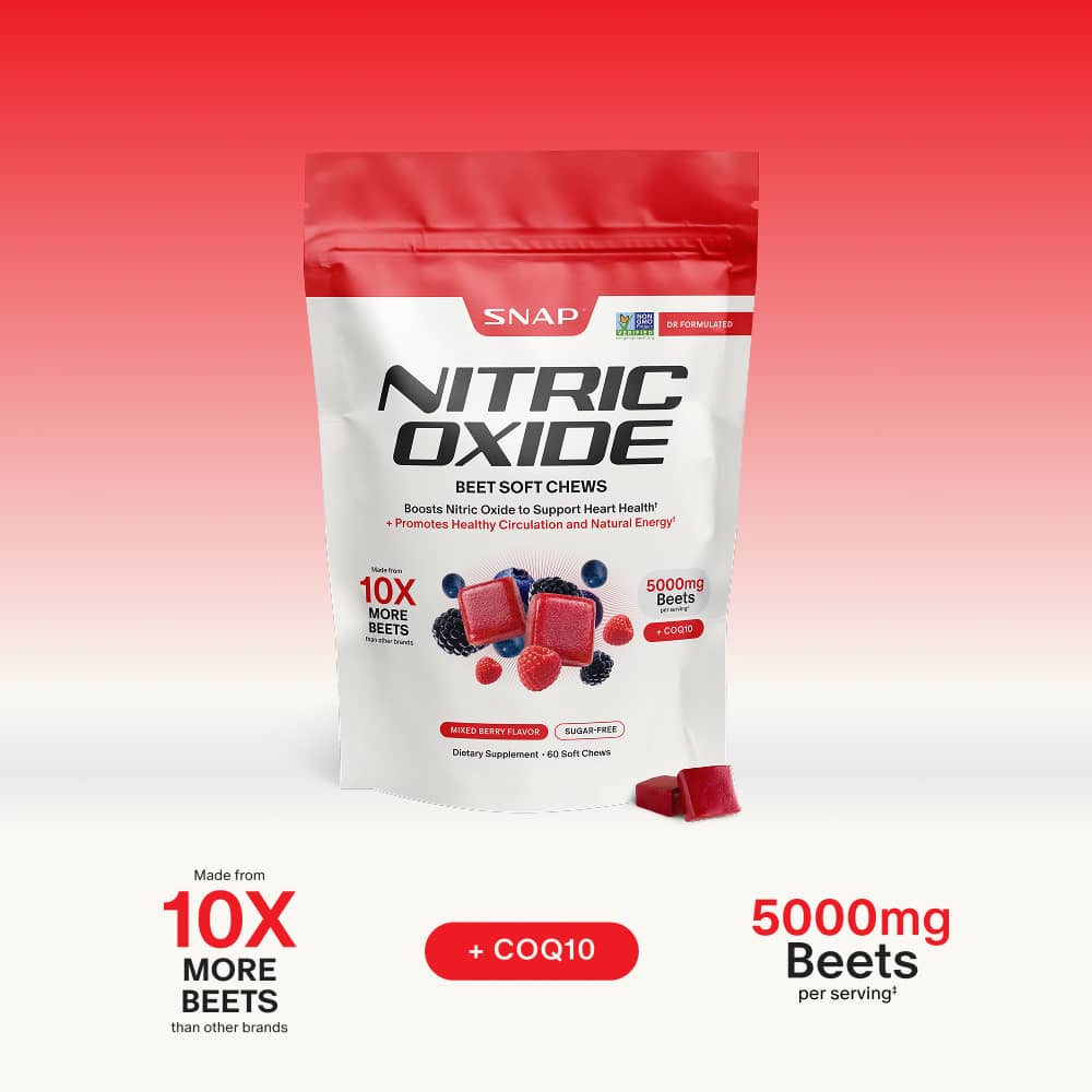 Nitric Oxide Beet Chews - Buy 2, Get 1 Free!