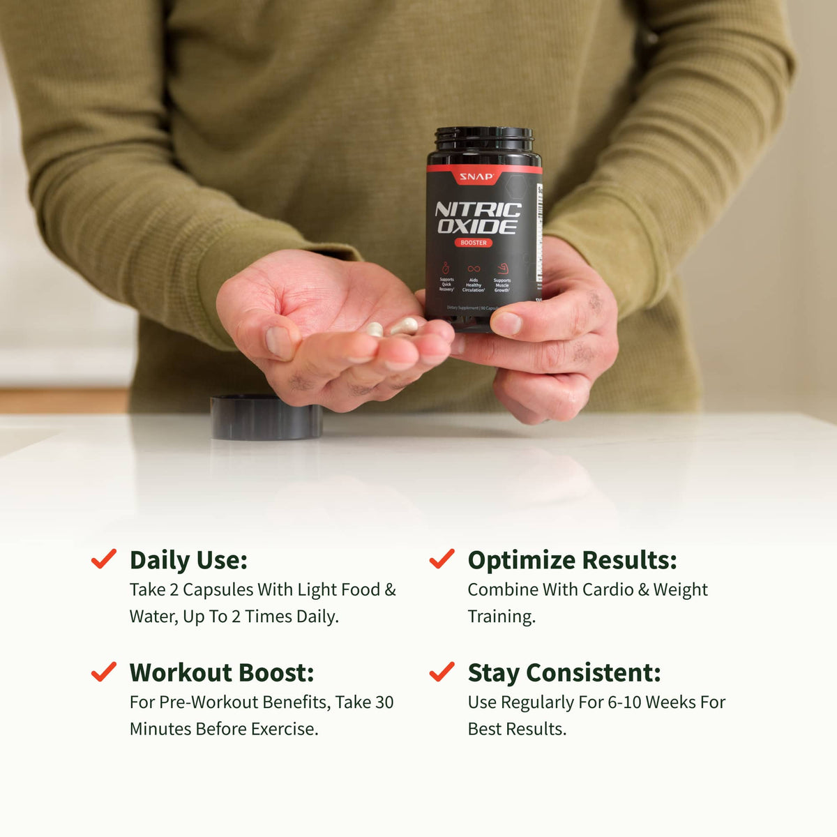 Nitric Oxide Booster - 3 Bottles