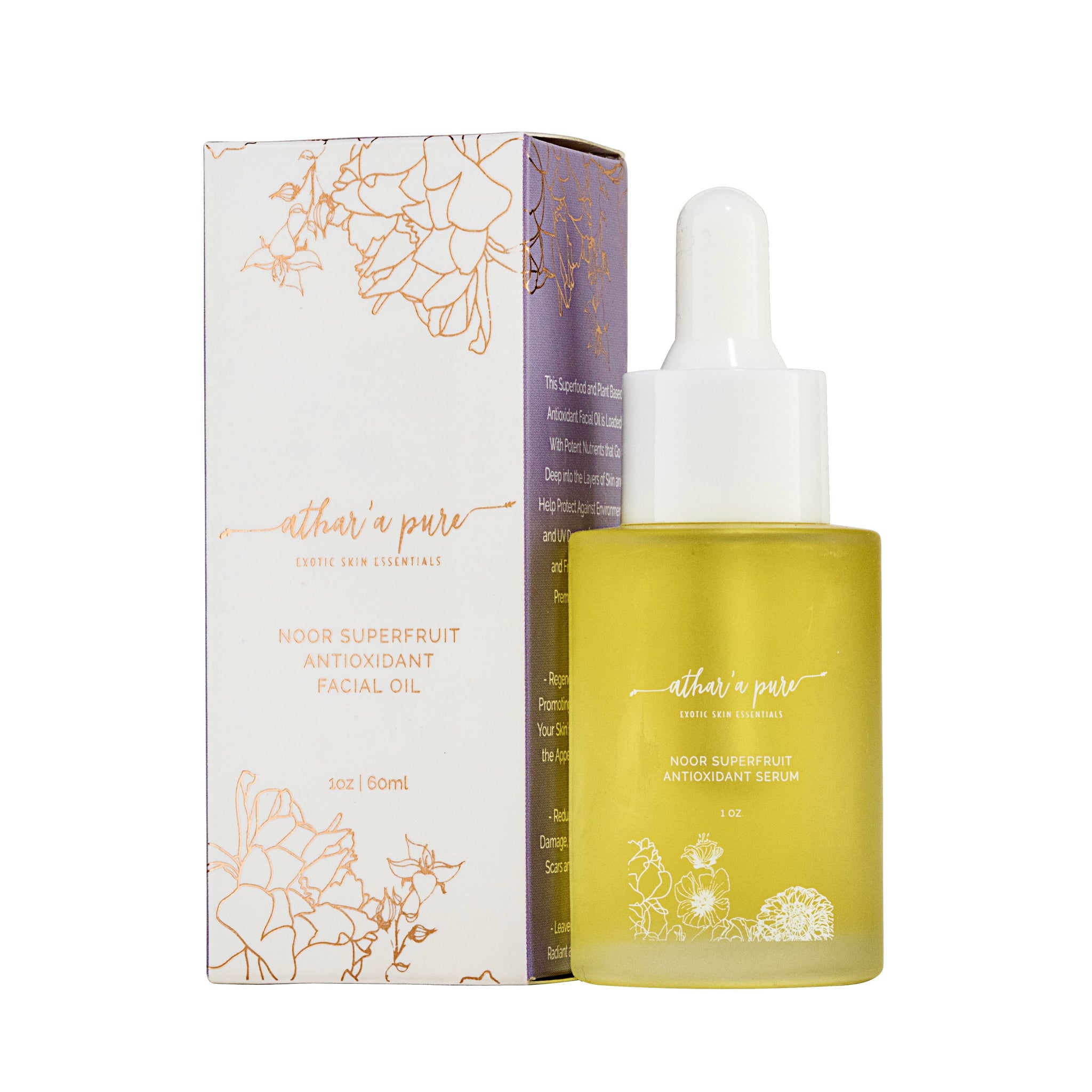 Noor Superfruit Antioxidant Facial Serum (100% Natural, Vegan, Organic)