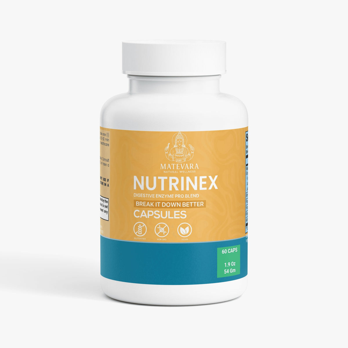 Nutrinex Digestive Enzyme Pro Blend Supplement | 60 Count