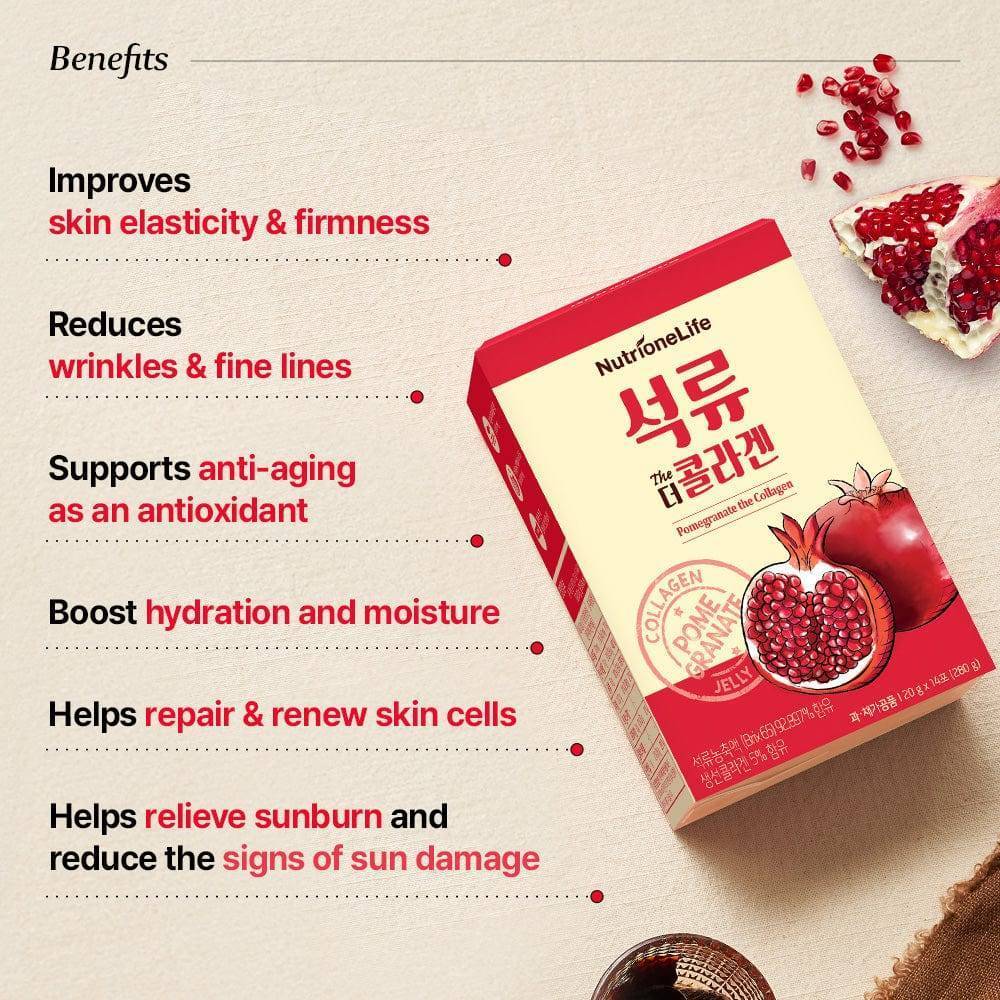 [Bundle] Pomegranate The Collagen Jelly, 14 sticks x 3box