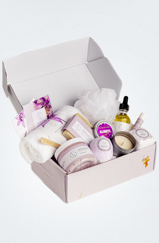 Lavender Bath Bomb & Shower Steamer Gift Box
