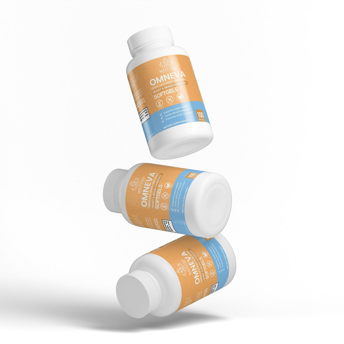 Omneva Omega-3 Fish Oil |Heart & Brain Support | 100 Count