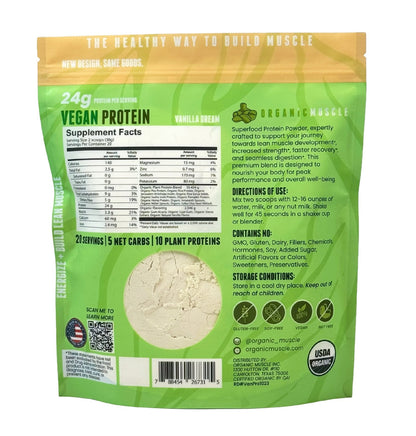 Organic Vegan Protein - Vanilla