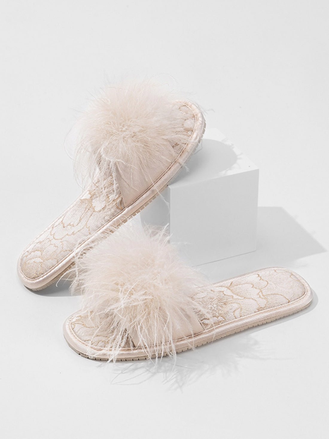 Oriental - Inspired Jacquard Slippers | Daily Health & Beauty