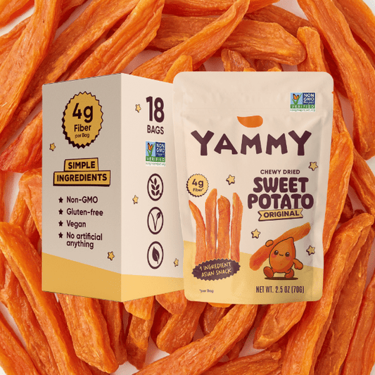Original Chewy Dried Sweet Potato Sticks (Pack of 18)