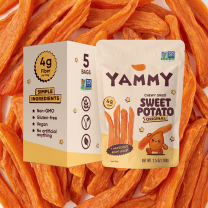 Original Chewy Dried Sweet Potato Sticks (Pack of 5)