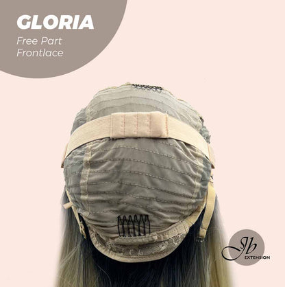 JBEXTENSION 30 Inches Blonde With Dark Root Extra Long Straight Lace Front Wig.Pre Plucked 6*14 HD Transparent Lace Frontal Glueless Wig GLORIA