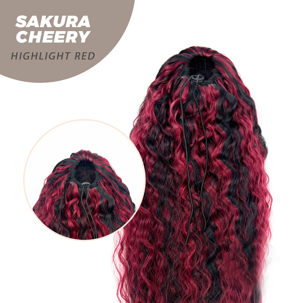 JBEXTENSION 22 Inches Ponytail Coulisse Wave SAKURA CHERRY