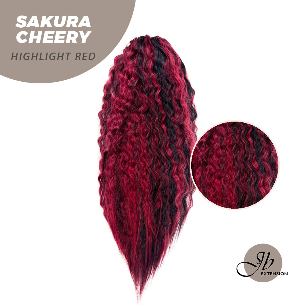 JBEXTENSION 22 Inches Ponytail Coulisse Wave SAKURA CHERRY