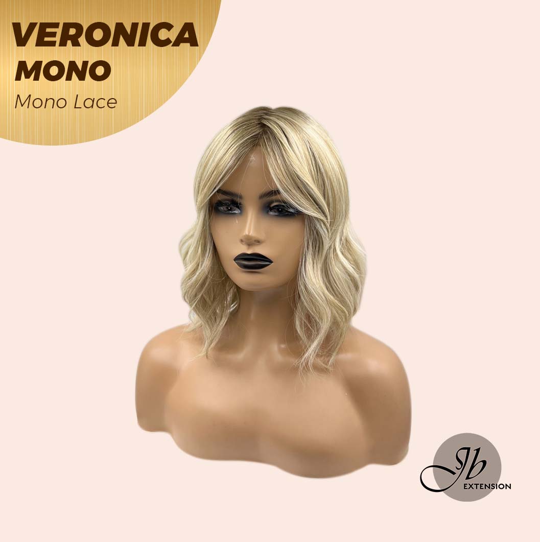 [PRE-ORDER] JBEXTENSION VERONICA MONO Monofilament Handmade Wig 6X5 Full Monofilament Hand Tied Top Wig 12 Inches Blonde Wave Mono Lace Wig With Anti-slip Silicone Strips Glueless Wig VERONICA MONO