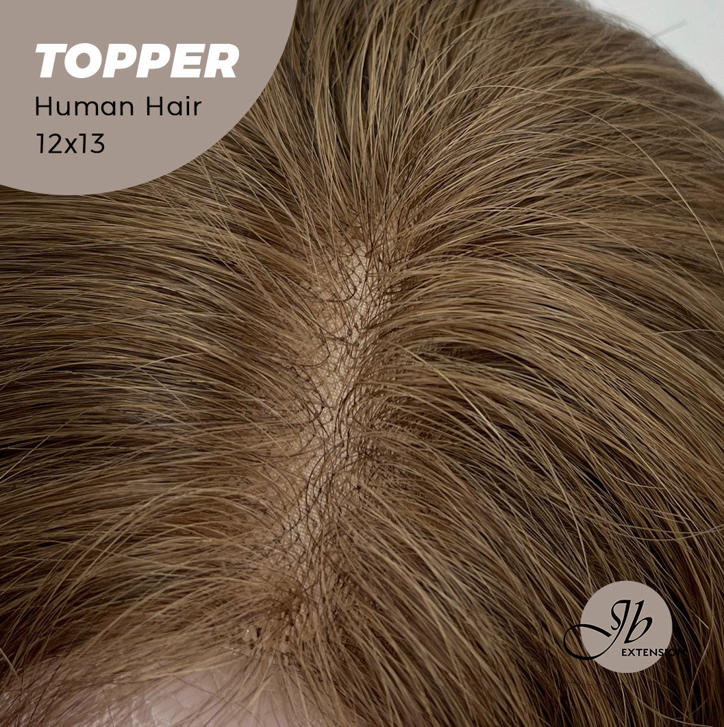 JBEXTENSION 14 Inch Real Human Hair Topper 12*13