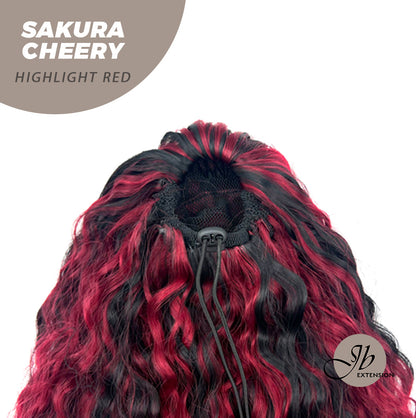 JBEXTENSION 22 Inches Ponytail Coulisse Wave SAKURA CHERRY