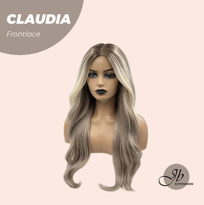 HOT OF SEASON - JBEXTENSION 27 Inches Blonde Curly Pre-Cut Frontlace Glueless Wig CLAUDIA