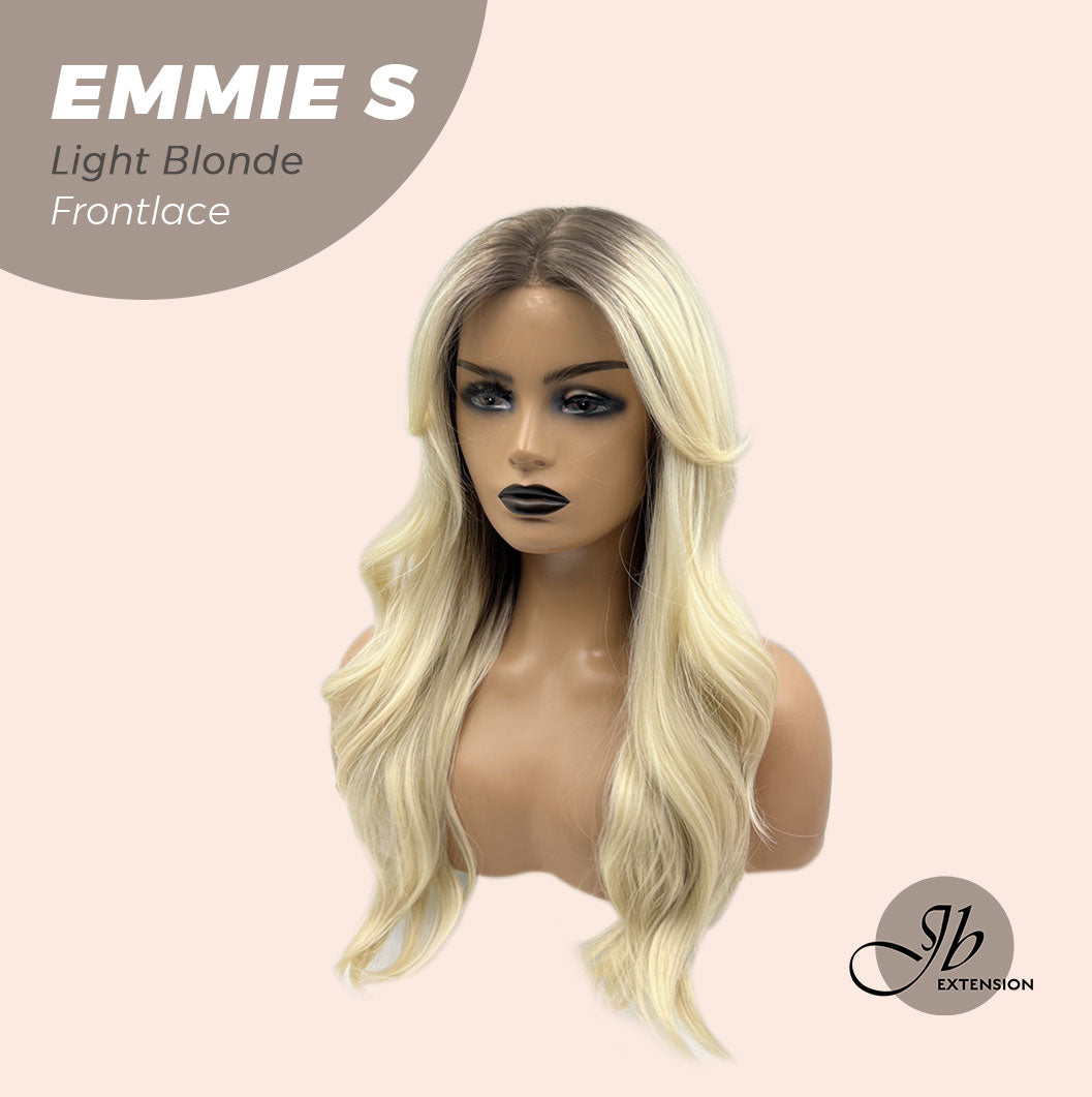 HOT OF SEASON -JBEXTENSION 22 Inches Curly Light Blonde Pre-Cut Frontlace Glueless Wig EMMIE S