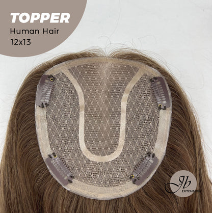 JBEXTENSION 14 Inch Real Human Hair Topper 12*13