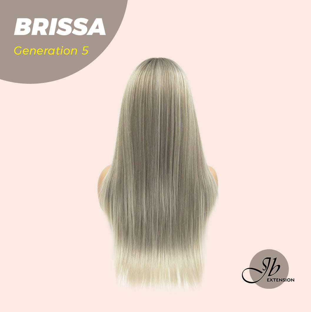 JBEXTENSION GENERATION FIVE 26 Inches Mix Grey Straight Wig BRISSA G5