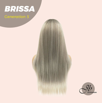 JBEXTENSION GENERATION FIVE 26 Inches Mix Grey Straight Wig BRISSA G5