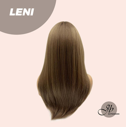 JBEXTENSION 22 Inches Brown Fashion Wig With Bangs LENI