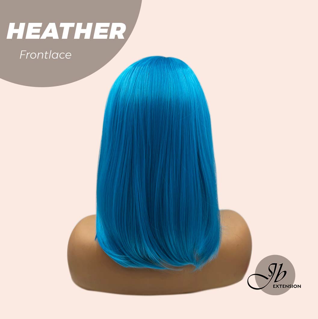 JBEXTENSION 15 Inches Blue Straight Side Part Frontlace Wig HEATHER