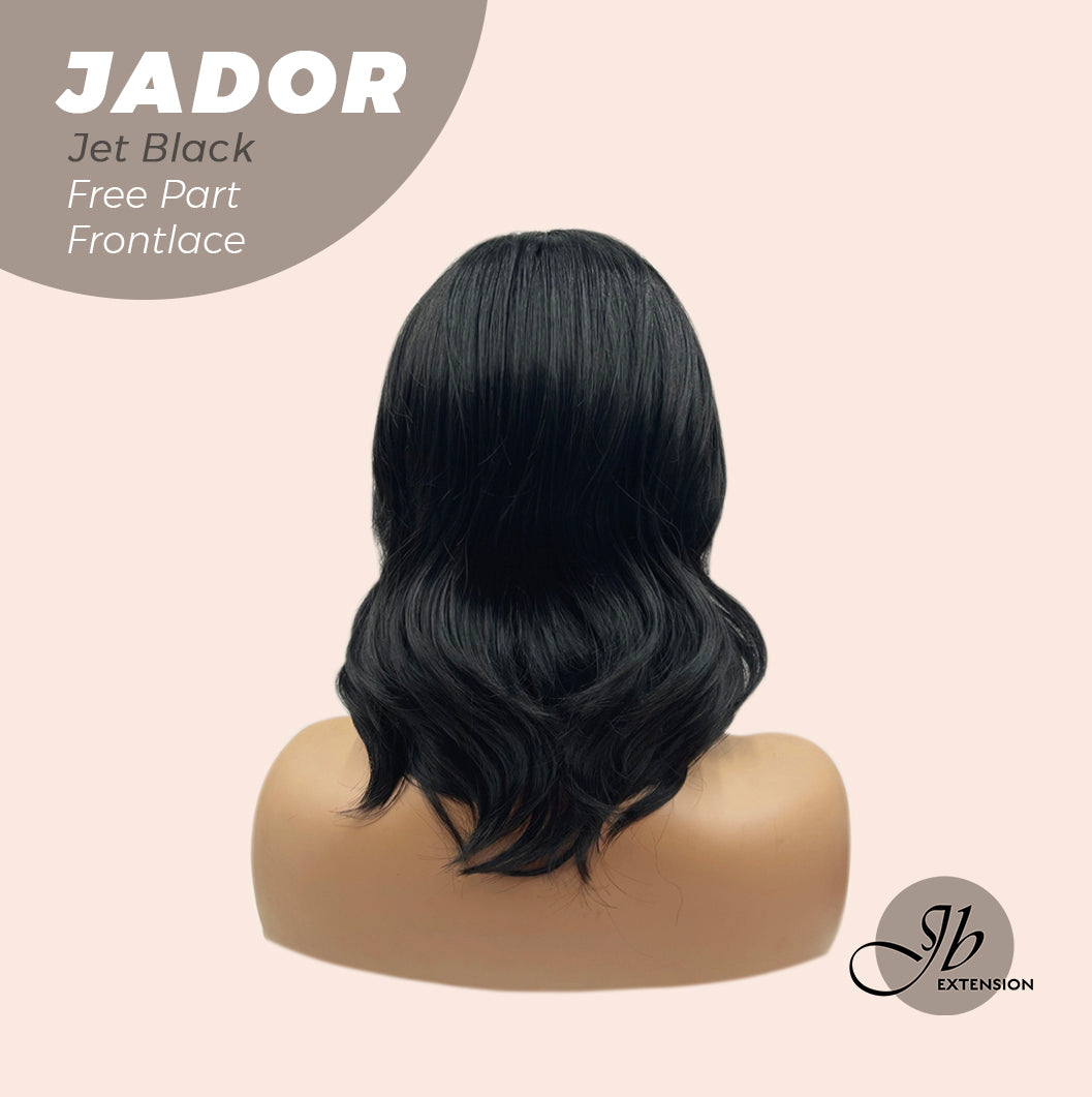 HOT OF SEASON -10 Inches Jet Black Curly Pre Plucked 13*3 HD Transparent Lace Frontal Swiss Lace Glueless Wig JADOR BLACK
